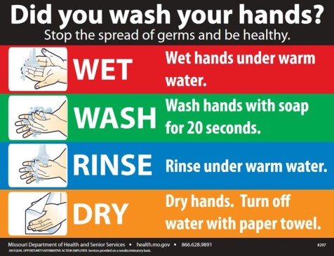 Did you wash your hands? sign